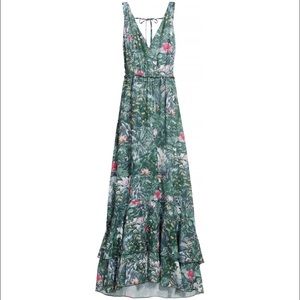 H&M Conscious Collection Tropical Print Maxi Sz. 6